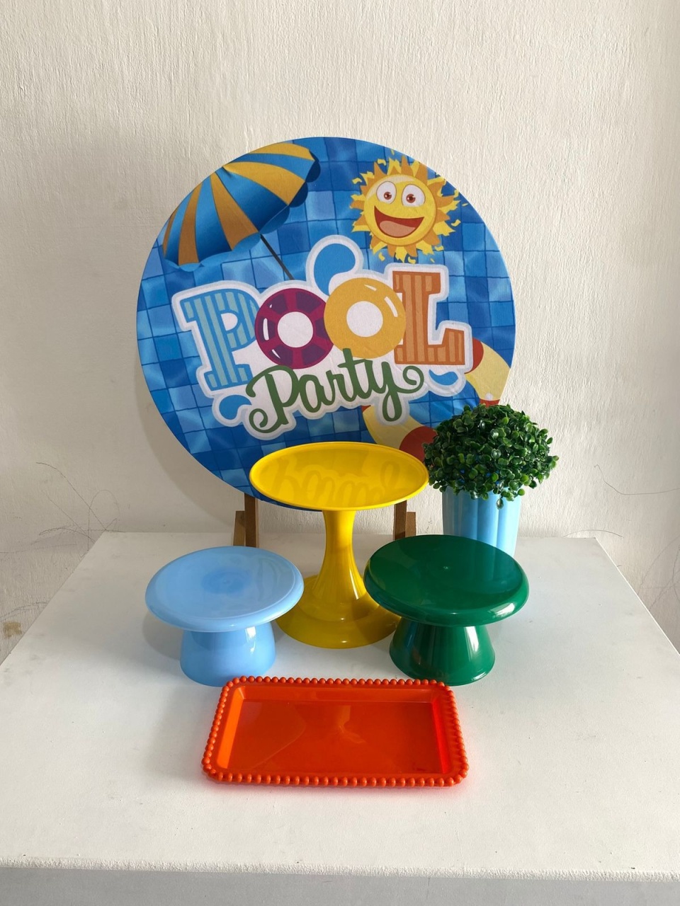 Kit 1 Só Um Bolinho - Pool Party Menino - Criativo amor Festas e Personalizados 