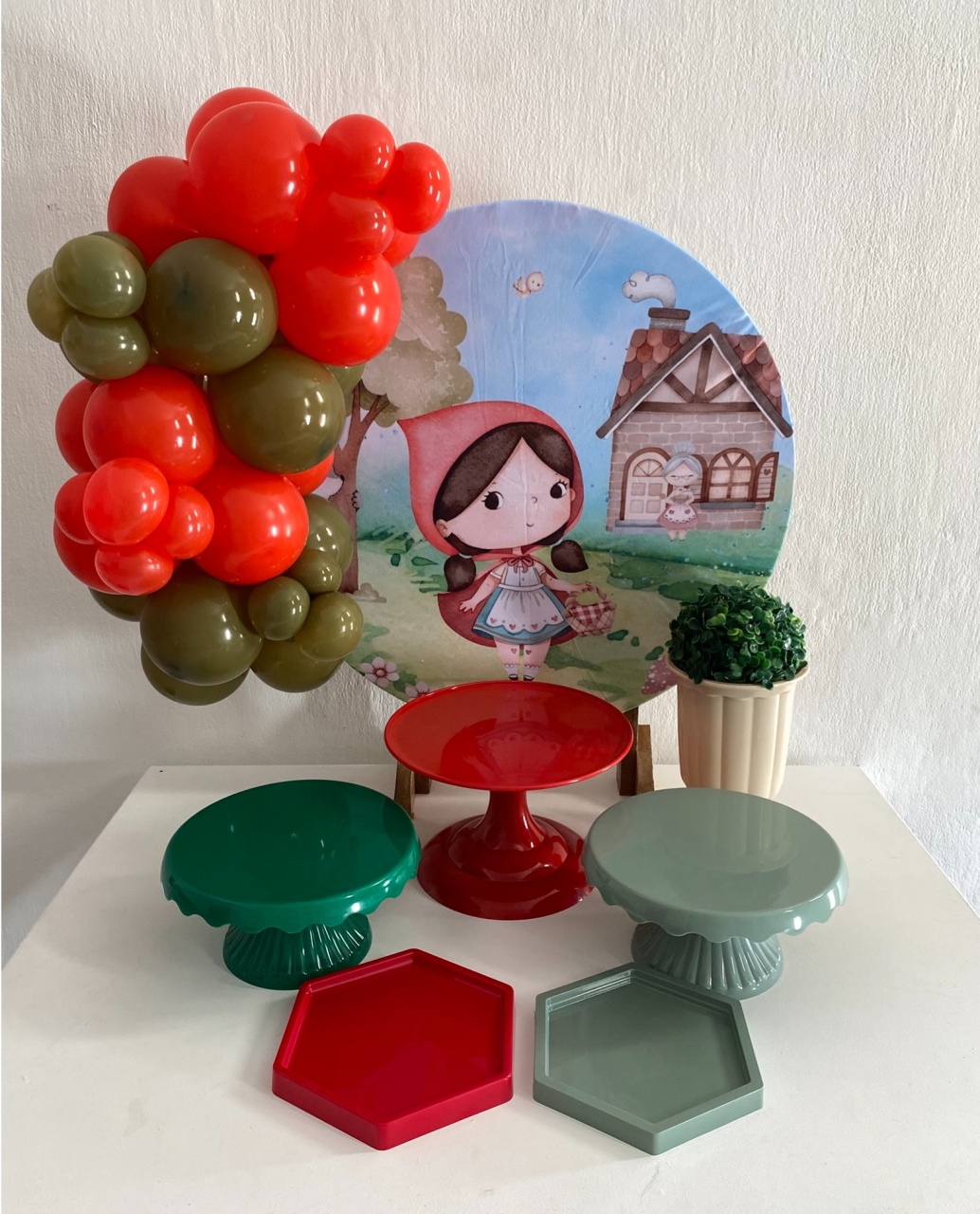 Kit 2 - Só Um Bolinho - Chapeuzinho Vermelho - Criativo amor Festas e Personalizados 