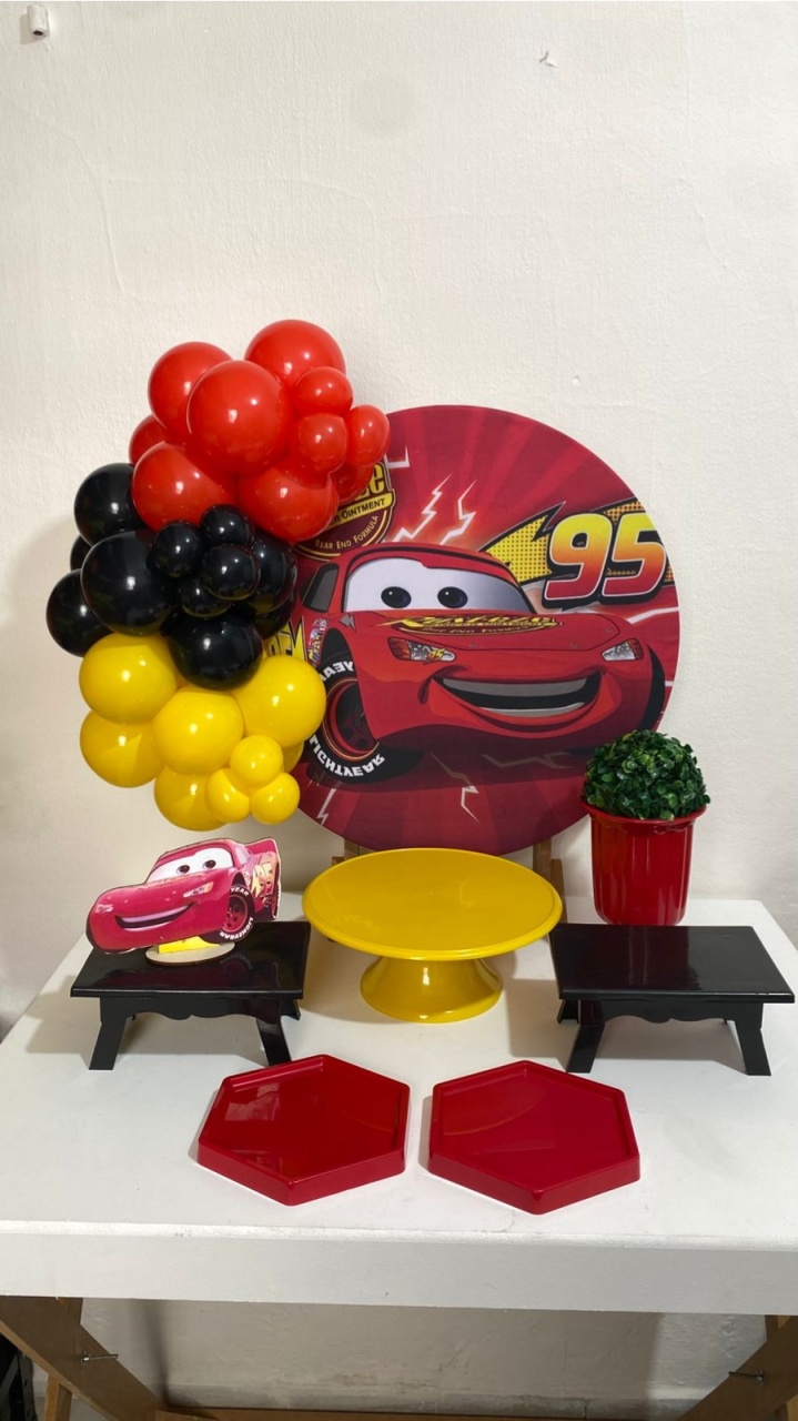 Kit 2 Só O Bolinho - Relâmpago Macqueen - Criativo amor Festas e Personalizados 
