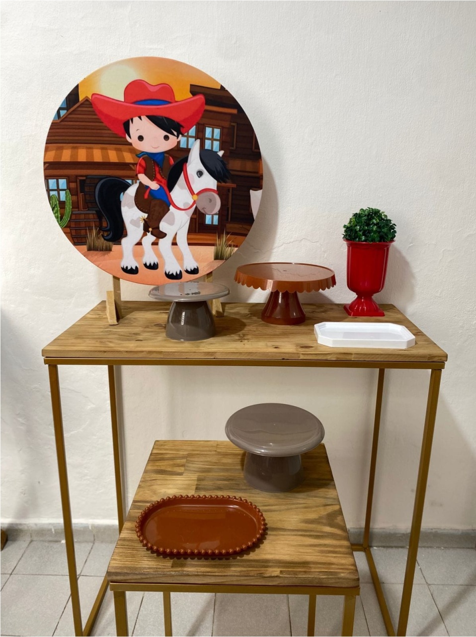 Kit 2 Só Um Bolinho - Cowboy Menino - Criativo amor Festas e Personalizados 