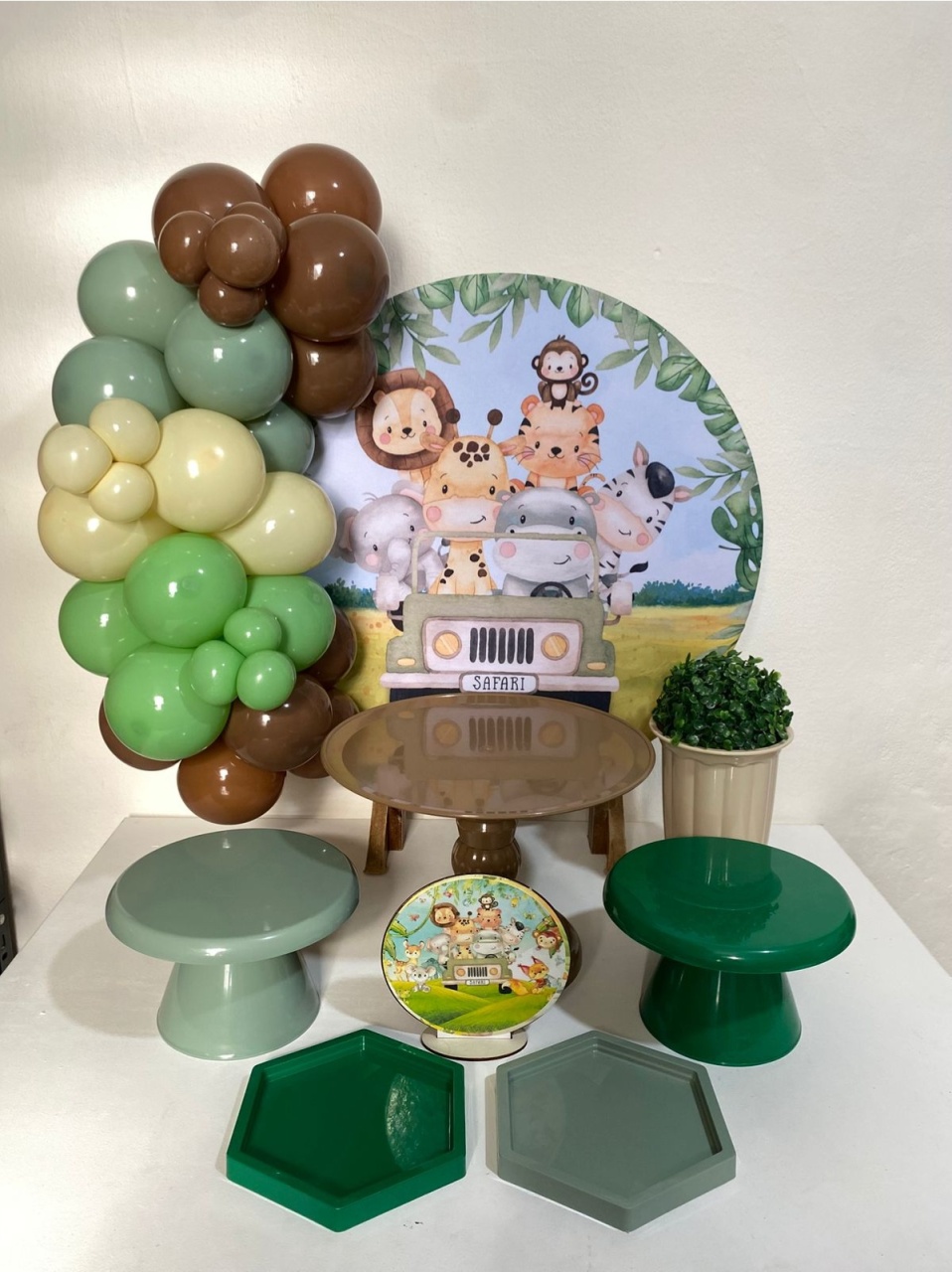 Kit 2 Só O Bolinho - Safari  - Criativo amor Festas e Personalizados 