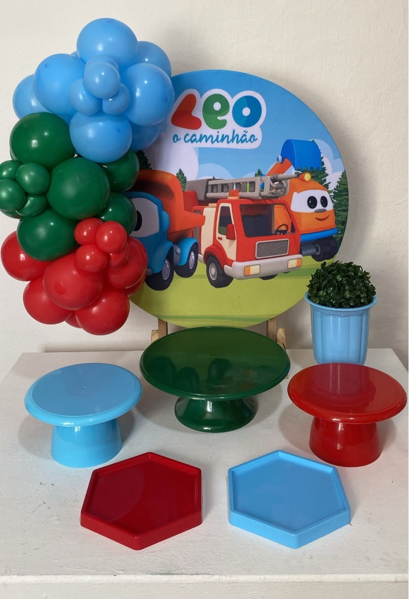 Kit 2 Só Um Bolinho - Léo Caminhão - Criativo amor Festas e Personalizados 