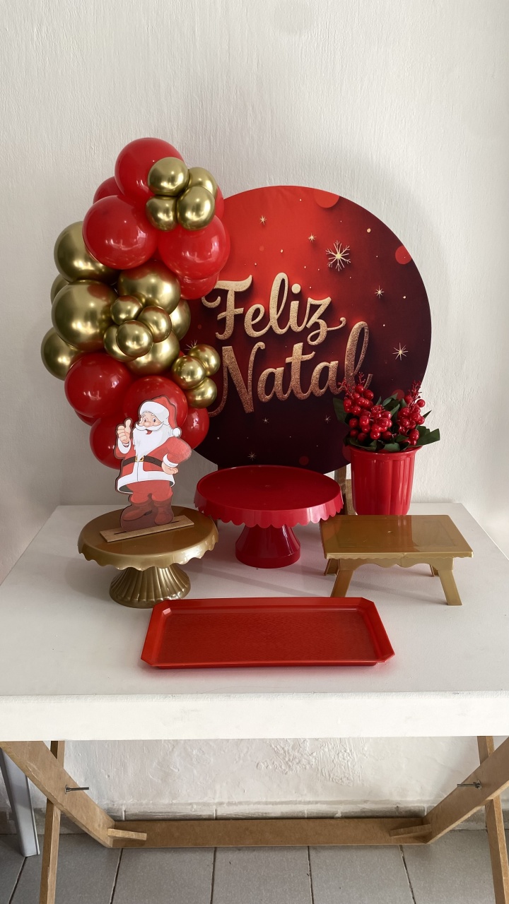 Kit 2 Só O Bolinho - Feliz Natal Dourado - Criativo amor Festas e Personalizados 
