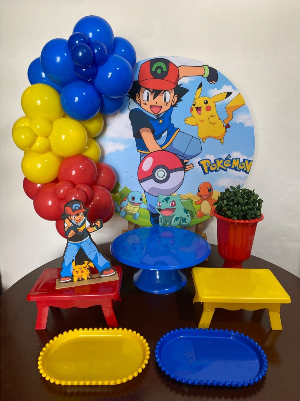 Kit 2 Só O Bolinho - Pokémon Menino - Criativo amor Festas e Personalizados 