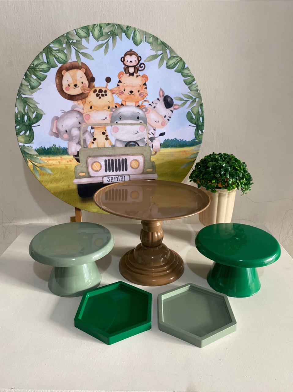 Kit 1 Só O Bolinho - Safari - Criativo amor Festas e Personalizados 