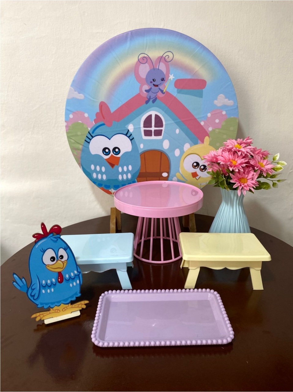 Kit 2 Só Um Bolinho - Galinha Pintadinha Menina - Criativo amor Festas e Personalizados 