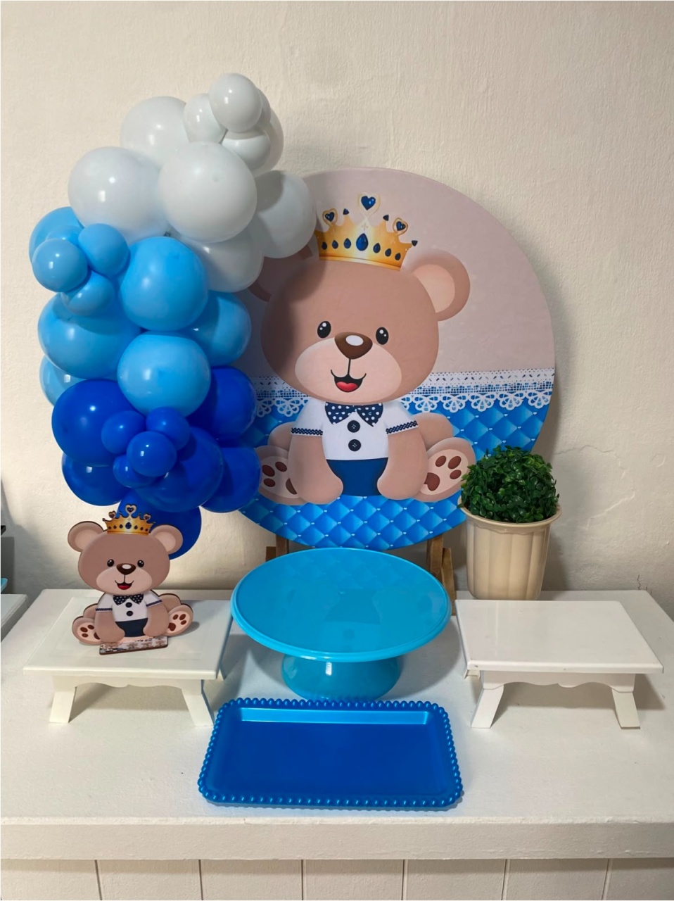 Kit 2 Só Um Bolinho - Ursinho - Criativo amor Festas e Personalizados 