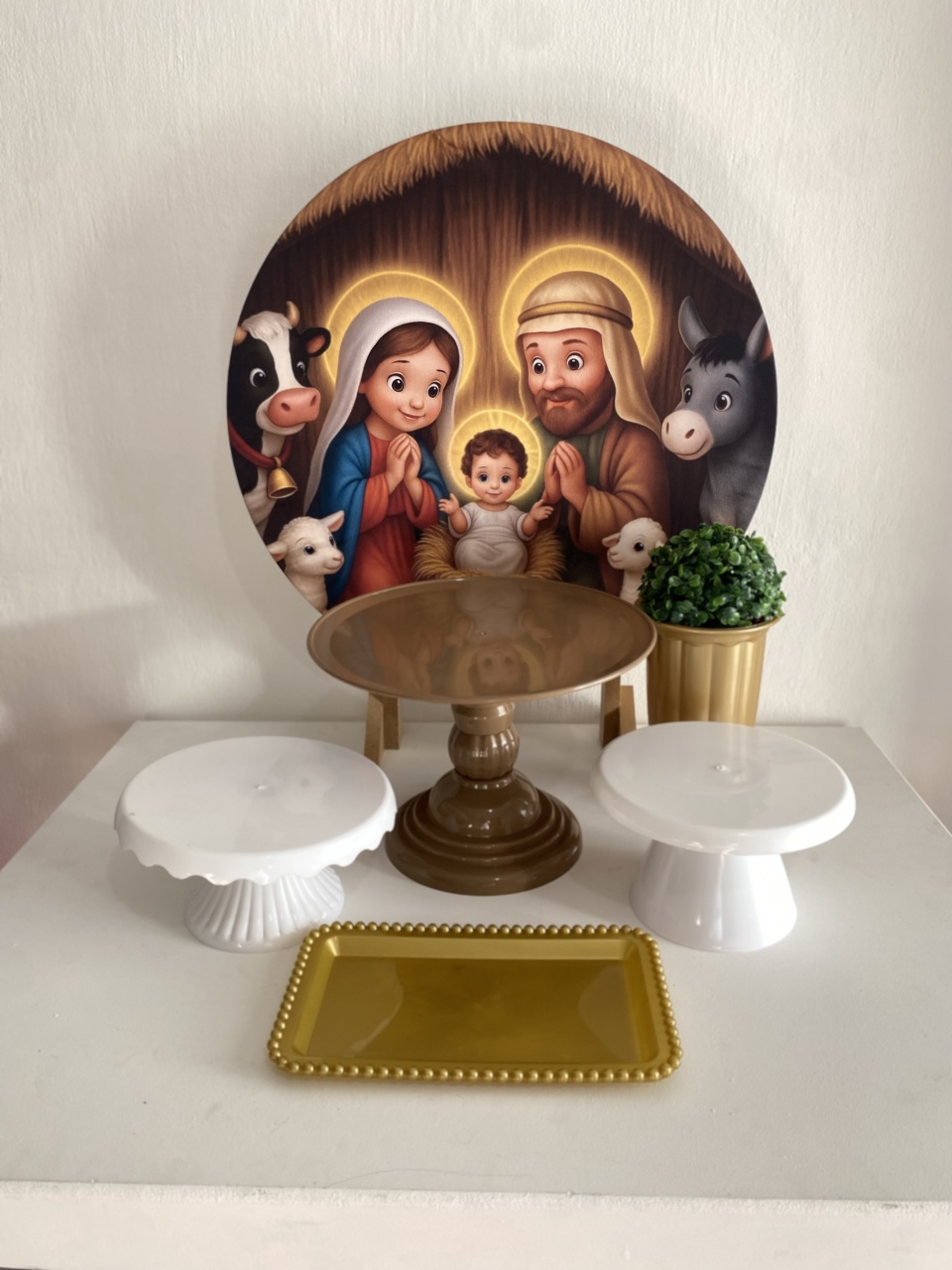 Kit 2 Só O Bolinho - Menino Jesus - Criativo amor Festas e Personalizados 