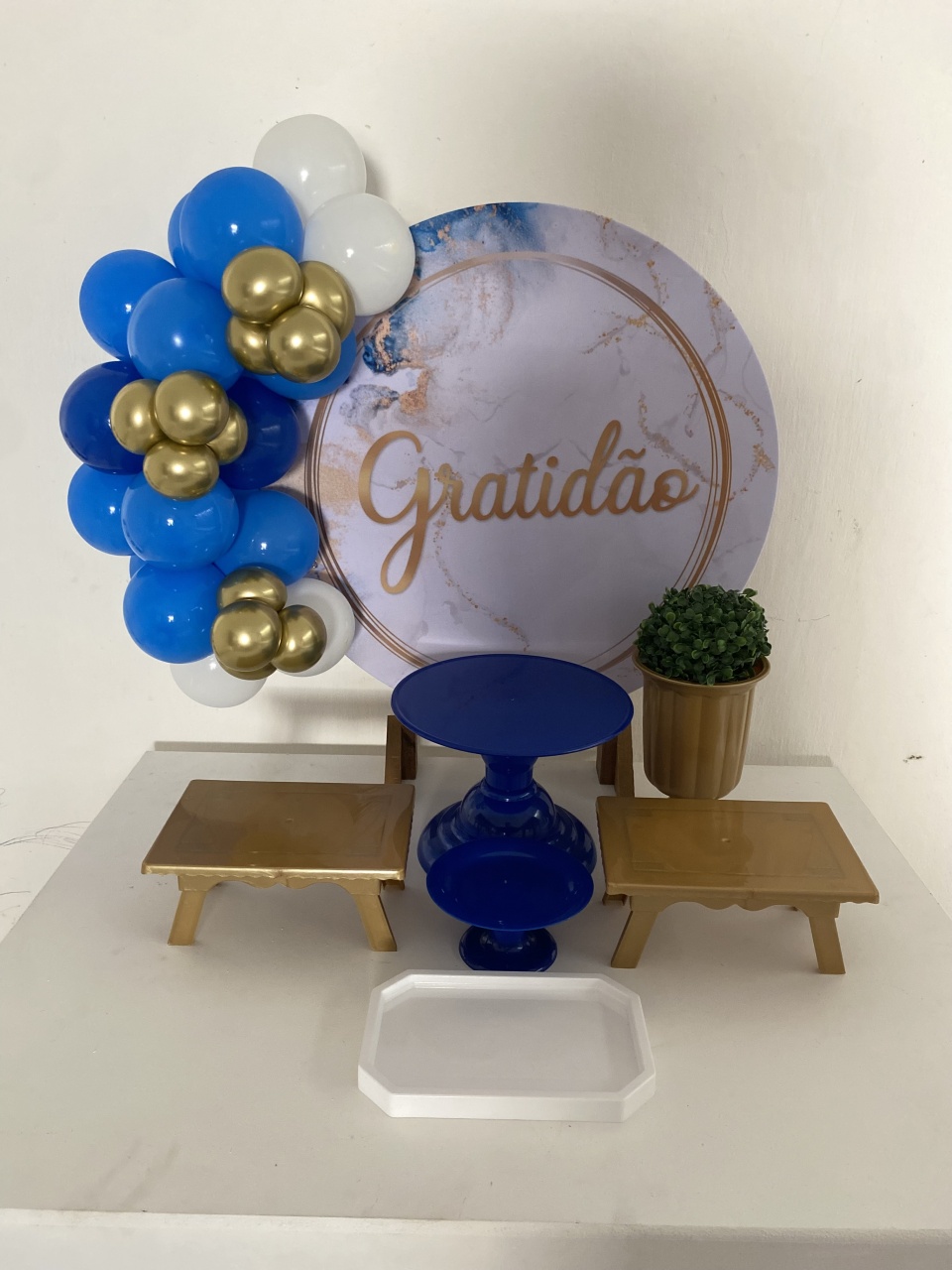Kit 2 Só O Bolinho - Gratidão Azul - Criativo amor Festas e Personalizados 
