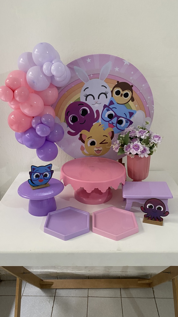 Kit 2 Só Um Bolinho - Bolofofos Rosa - Criativo amor Festas e Personalizados 