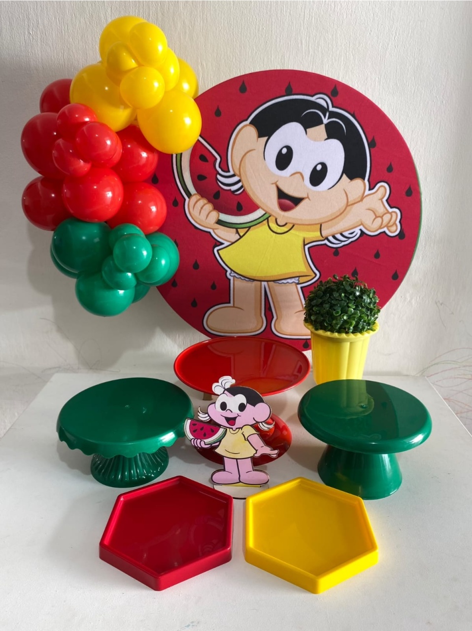 Kit 2 Só Um Bolinho - Magali Vermelha - Criativo amor Festas e Personalizados 