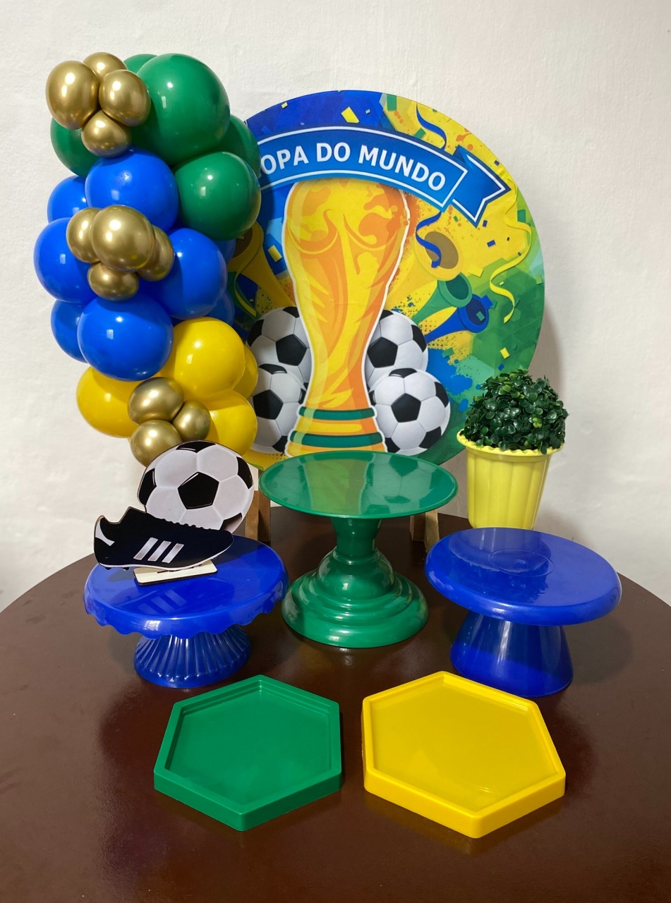 Kit 2 Só Um Bolinho - Copa Do Mundo - Criativo amor Festas e Personalizados 