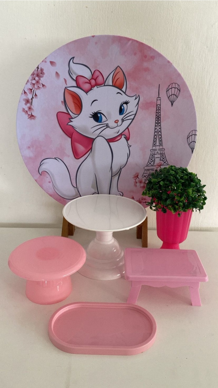 Kit 1 Só Um Bolinho - Gatinha Marie - Criativo amor Festas e Personalizados 
