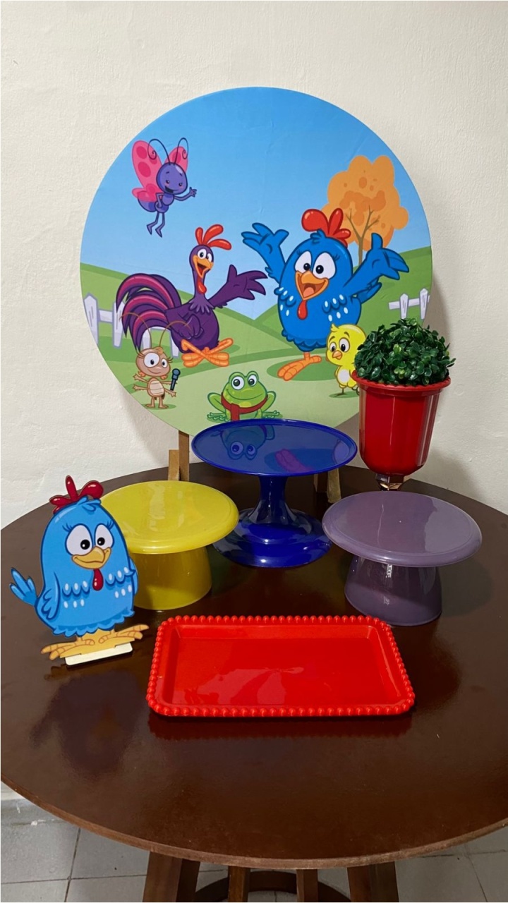 Kit 2 Só Um Bolinho - Galinha Pintadinha Menino - Criativo amor Festas e Personalizados 