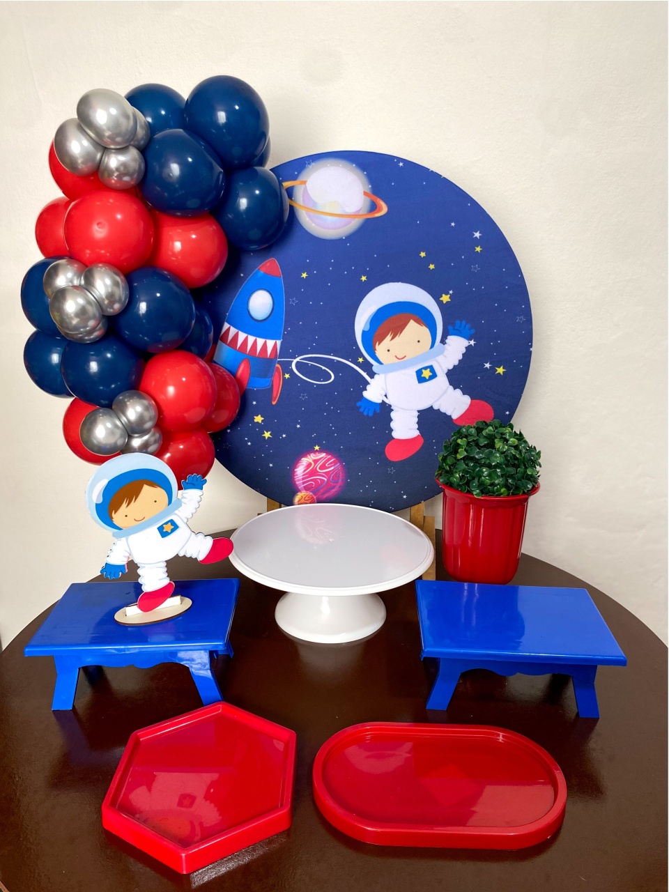 Kit 2 Só Um Bolinho - Astronauta - Criativo amor Festas e Personalizados 