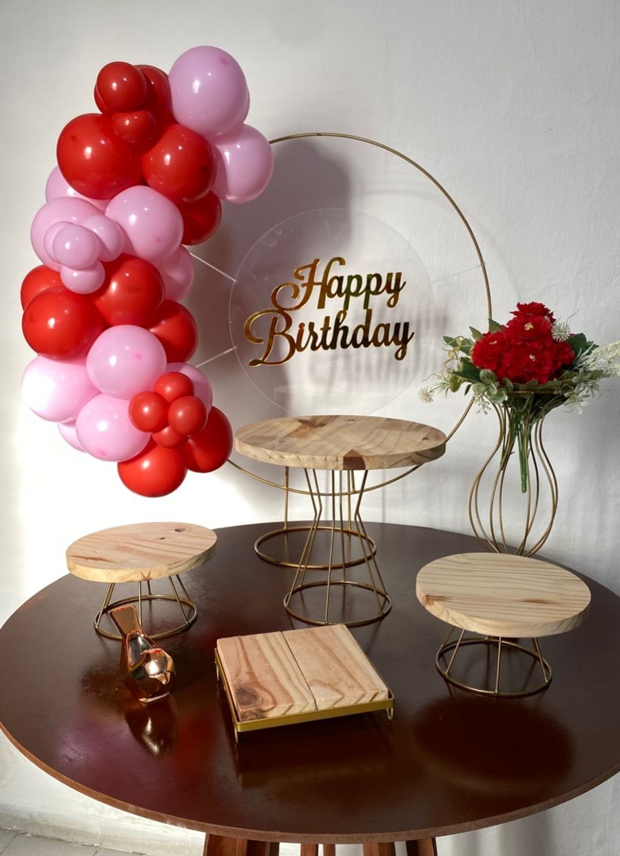 Kit 2 Só Um Bolinho - Acrílico Com Mdf - Criativo amor Festas e Personalizados 