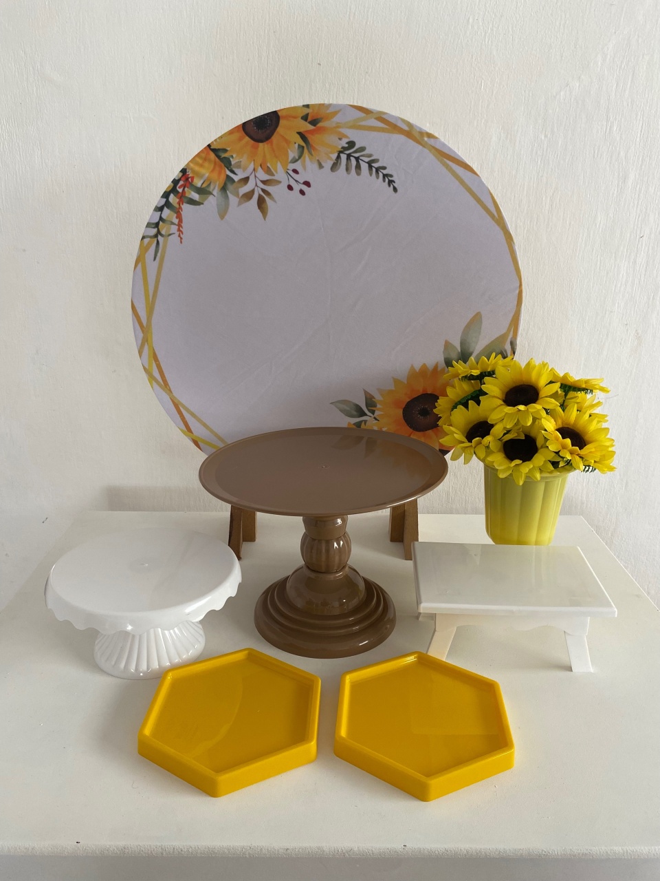 Kit 1 Só Um Bolinho - Girassol - Criativo amor Festas e Personalizados 