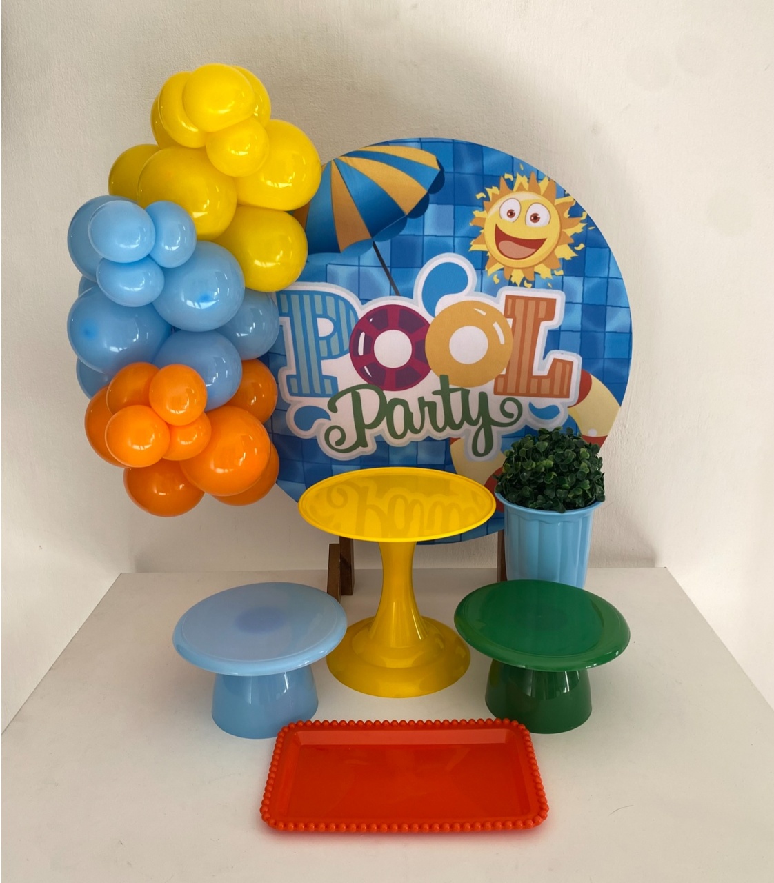 Kit 2 Só Um Bolinho - Pool Party - Criativo amor Festas e Personalizados 