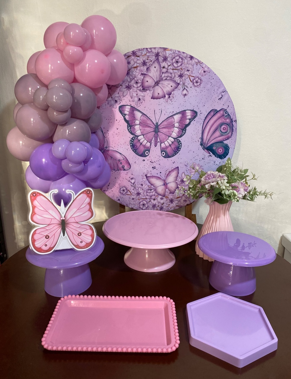 Kit 2 Só Um Bolinho - Borboletas Roxa - Criativo amor Festas e Personalizados 