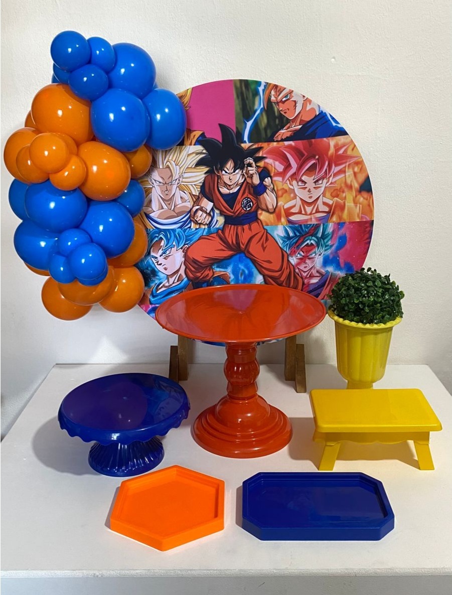 Kit 2 Só O Bolinho - Dragon Ball Z Goku - Criativo amor Festas e Personalizados 