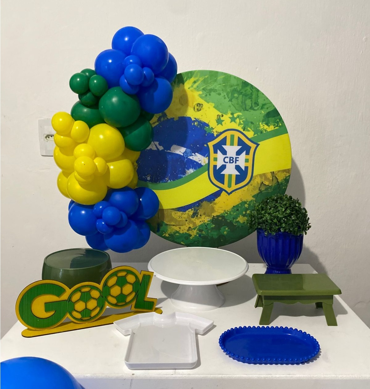 Kit 2 Só Um Bolinho - Brasil Copa - Criativo amor Festas e Personalizados 