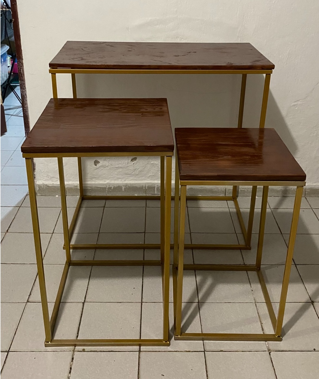Mesa de Ferro Rústica (G,M,P)  - Criativo amor Festas e Personalizados 