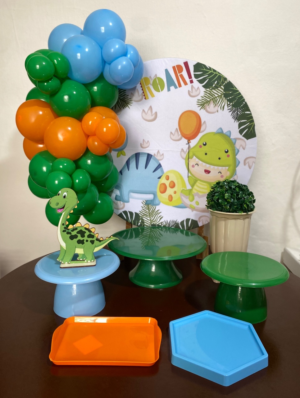 Kit 2 Só O Bolinho - Dino Baby - Criativo amor Festas e Personalizados 