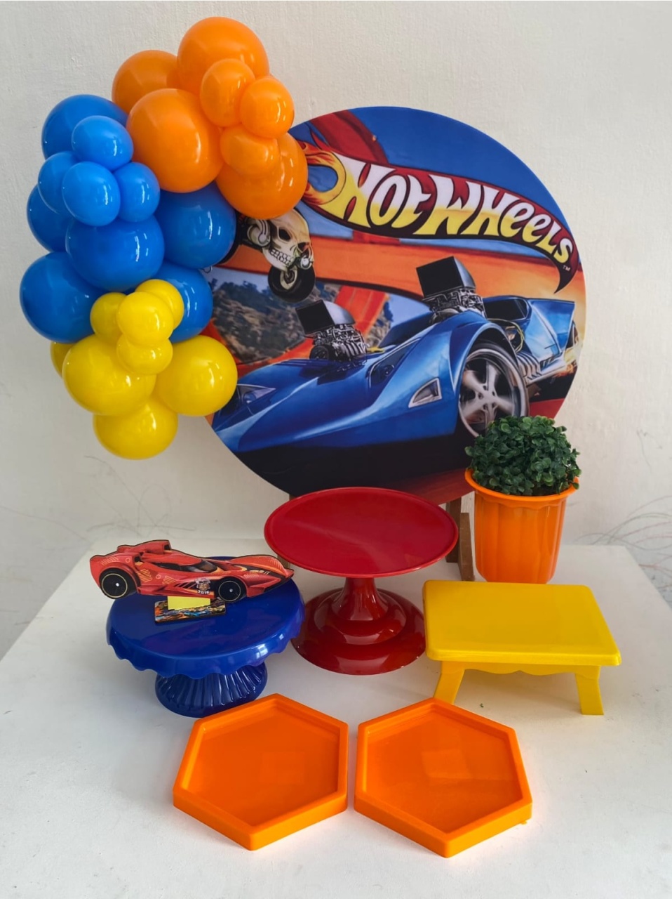 Kit 2 Só Um Bolinho - Hotwheels - Criativo amor Festas e Personalizados 