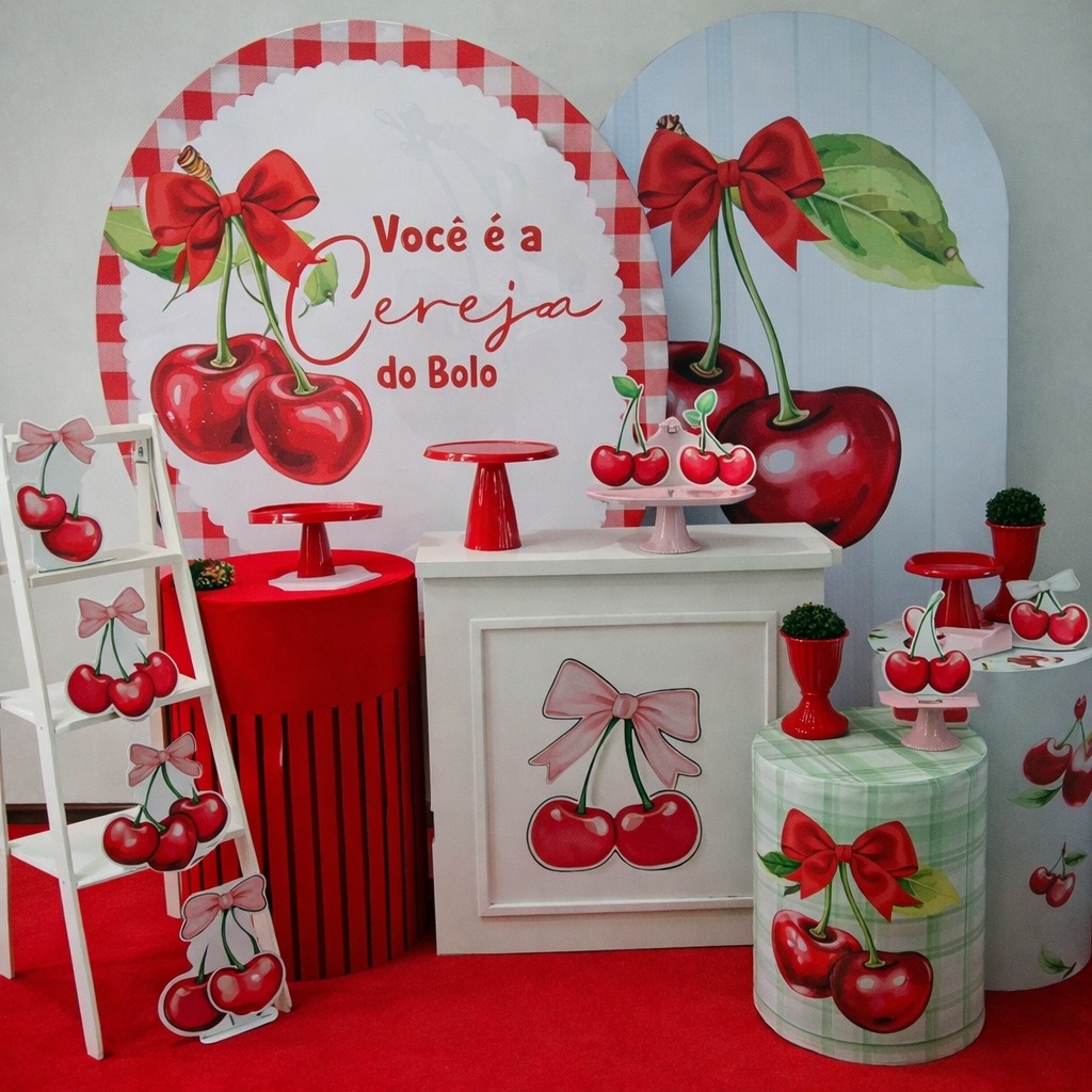 Tema Cerejinha Do Bolo - Mini Mundo Guedense