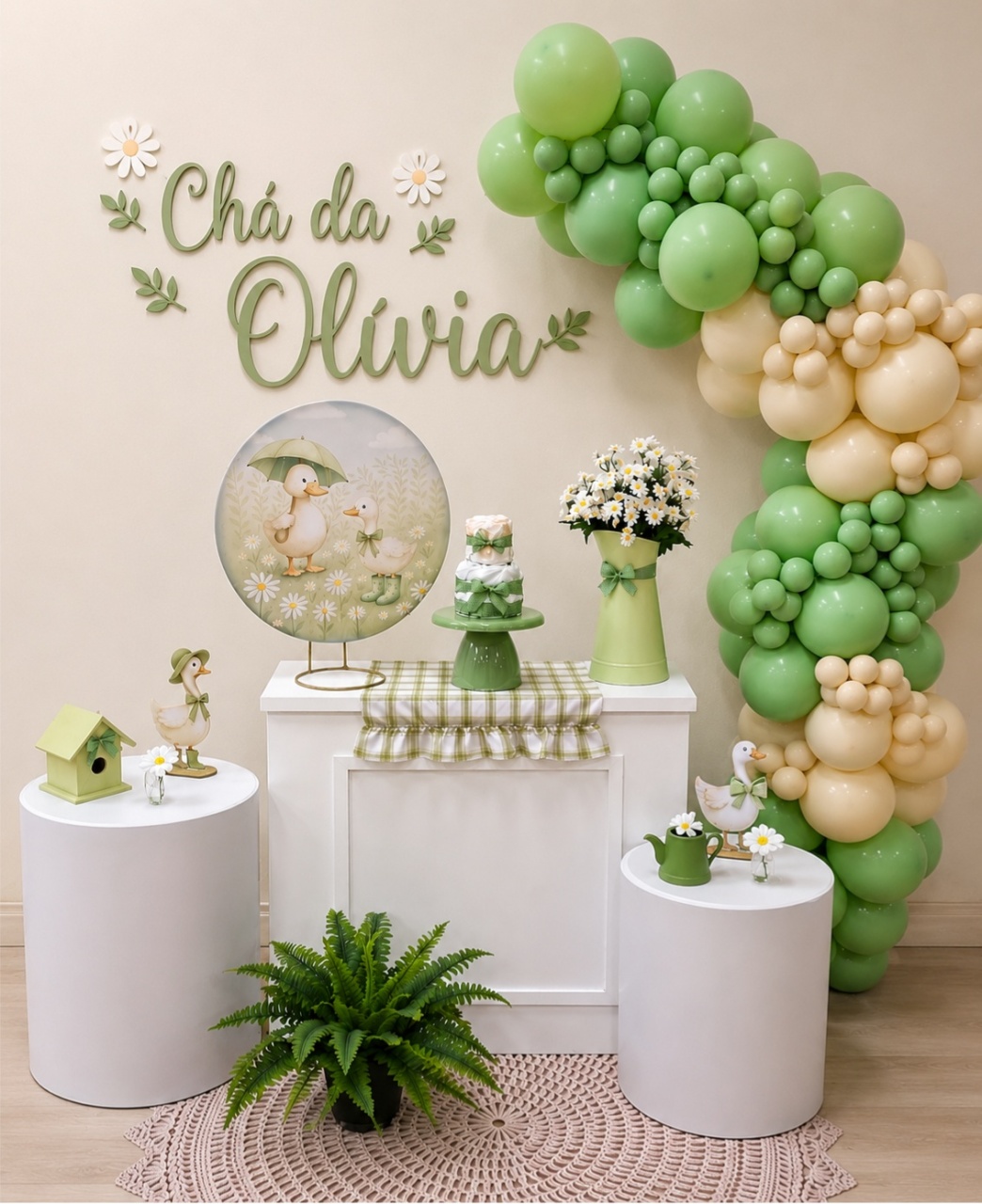Tema Cha de Bebê Pata E Ganso - Mini Mundo Guedense