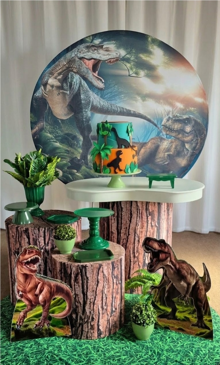 Composição Tema Jurrasic - Mini Mundo Guedense
