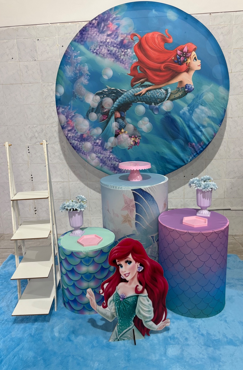 Ariel (Kit Prata) - Antonella Decorações