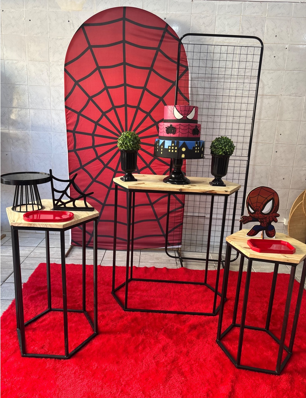 Homem Aranha Teia - Antonella Decorações