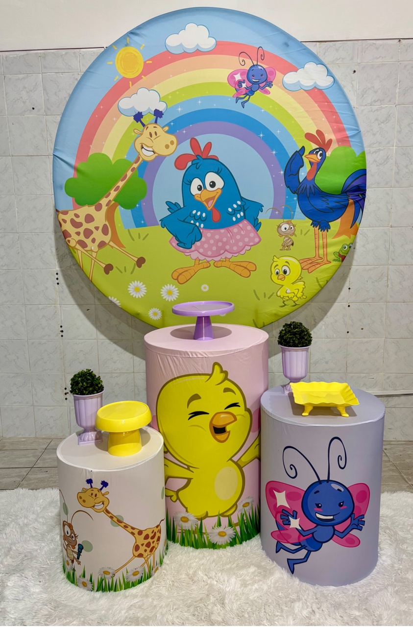Galinha Pintadinha (Kit Bronze) - Antonella Decorações