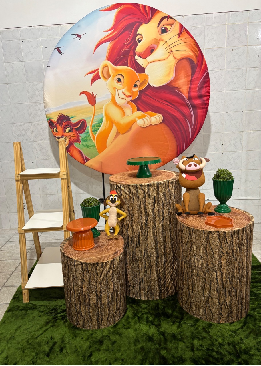 Rei Leão Kit Prata - Antonella Decorações