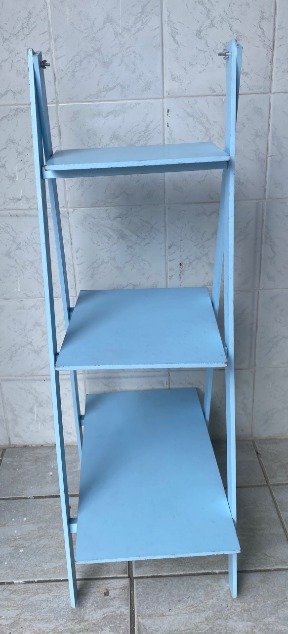 Escada de Lembrancinha Azul Bebê 3 Andares - Antonella Decorações