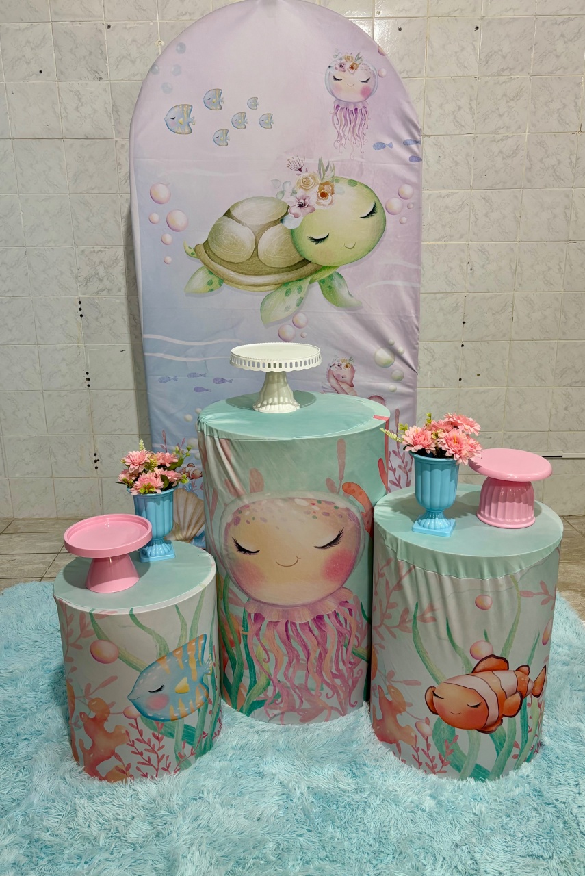 Fundo Do Mar Tartaruga (Kit Bronze) - Antonella Decorações