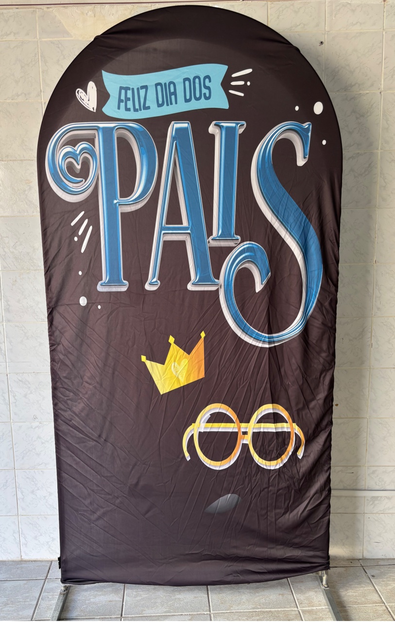 Feliz Dia dos Pais Preto E Azul - Antonella Decorações