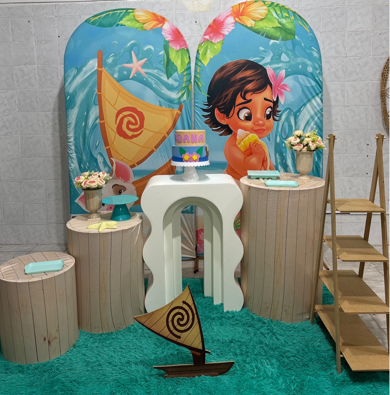 Moana Baby (Kit Ouro) - Antonella Decorações