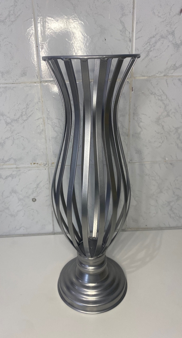 Vaso Prata Grande  - Antonella Decorações