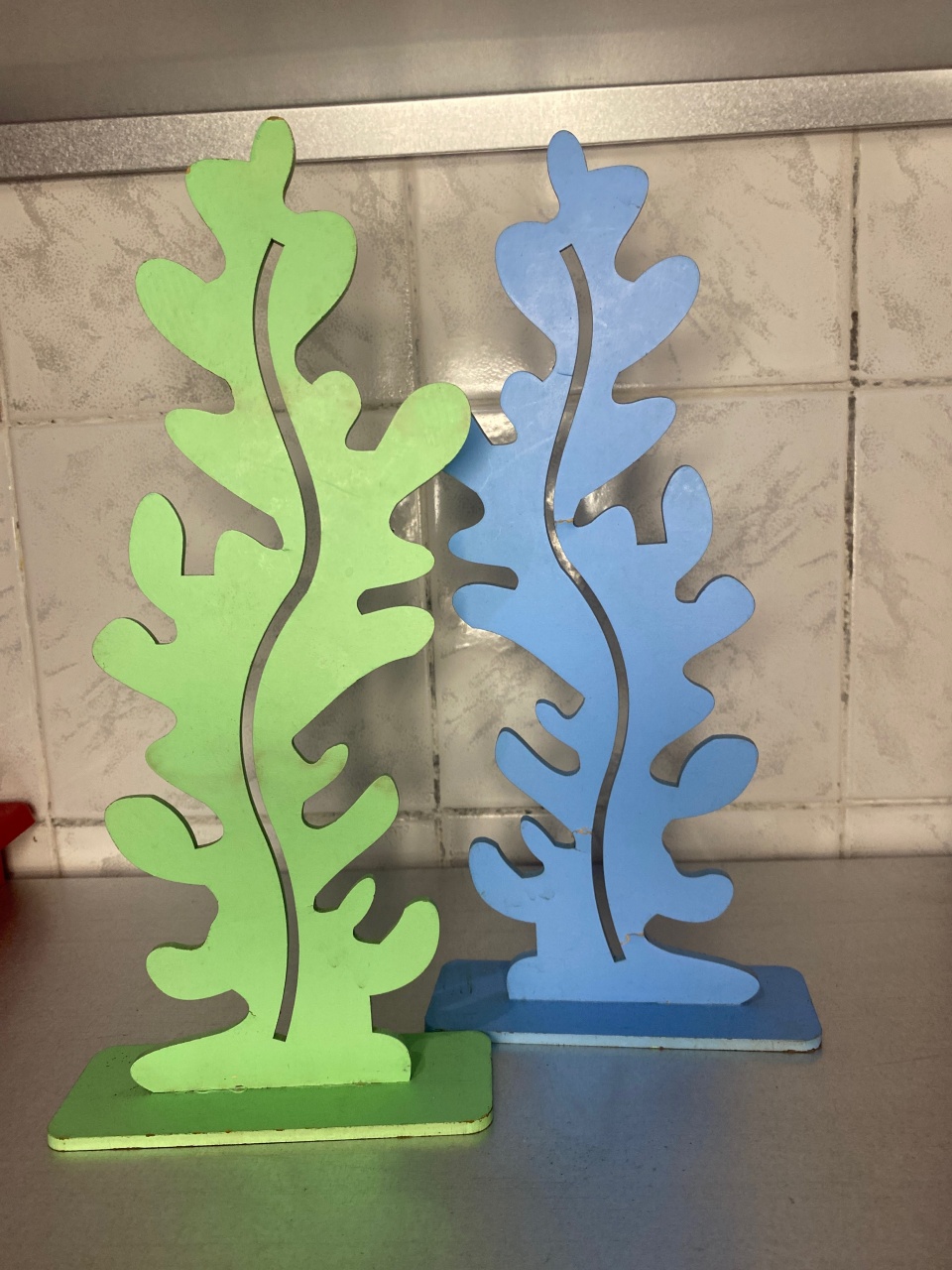Display Alga Verde E Azul  - Antonella Decorações