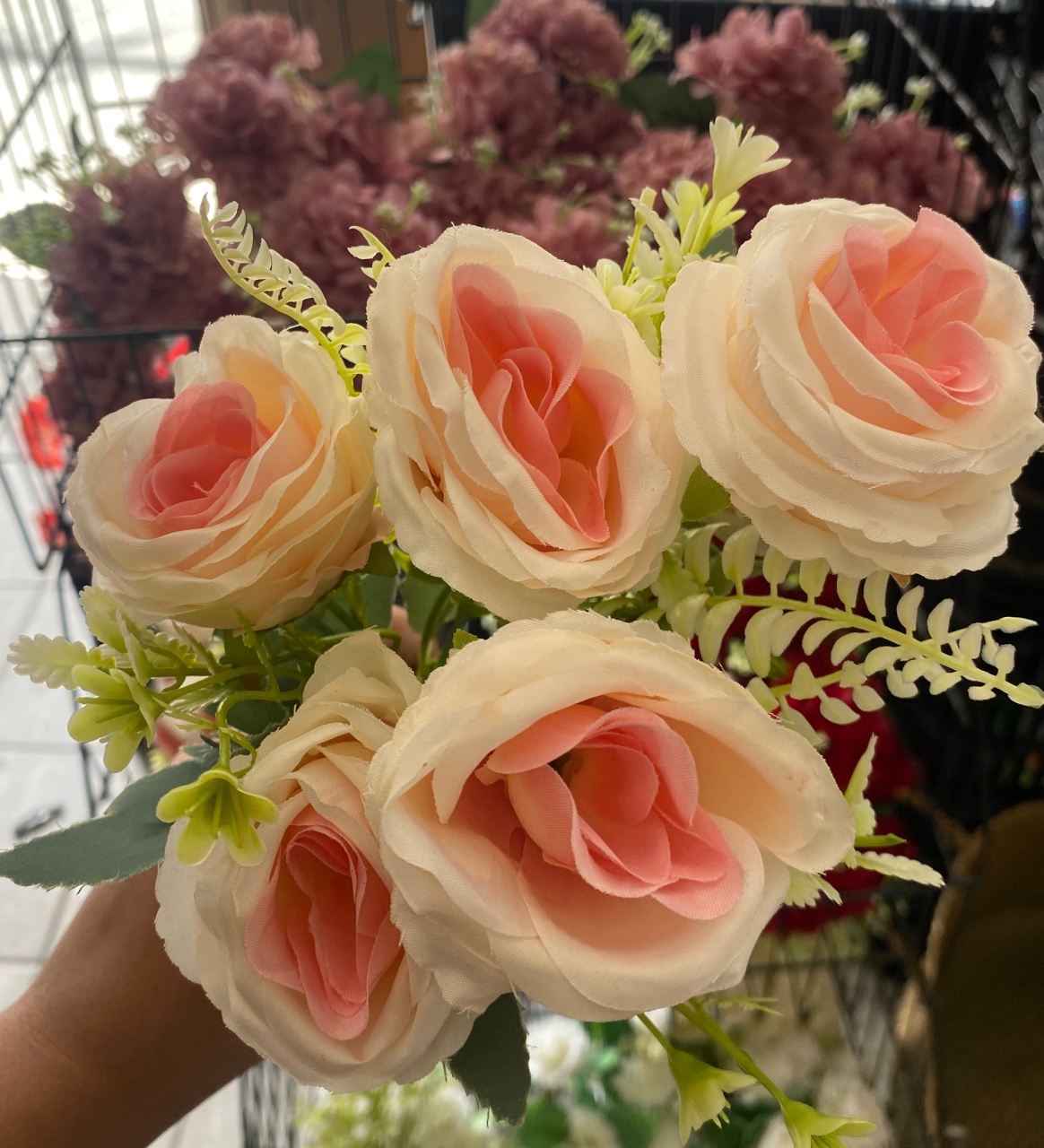 Rosa Creme Com Rosa - Antonella Decorações