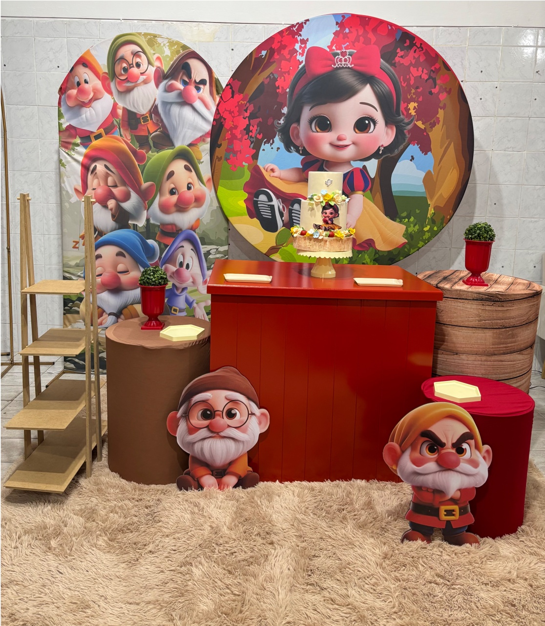 Branca de Neve Baby (Kit Ouro) - Antonella Decorações