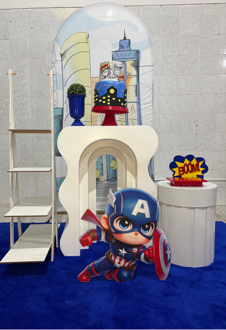 Capitão América Cute - Antonella Decorações