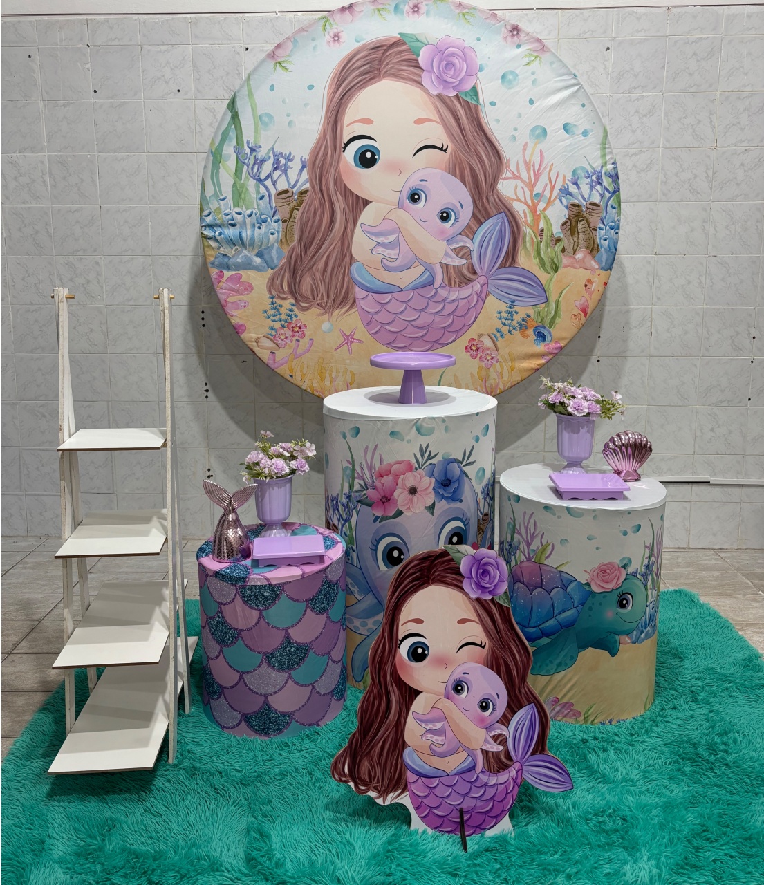 Sereia (Kit Prata) - Antonella Decorações