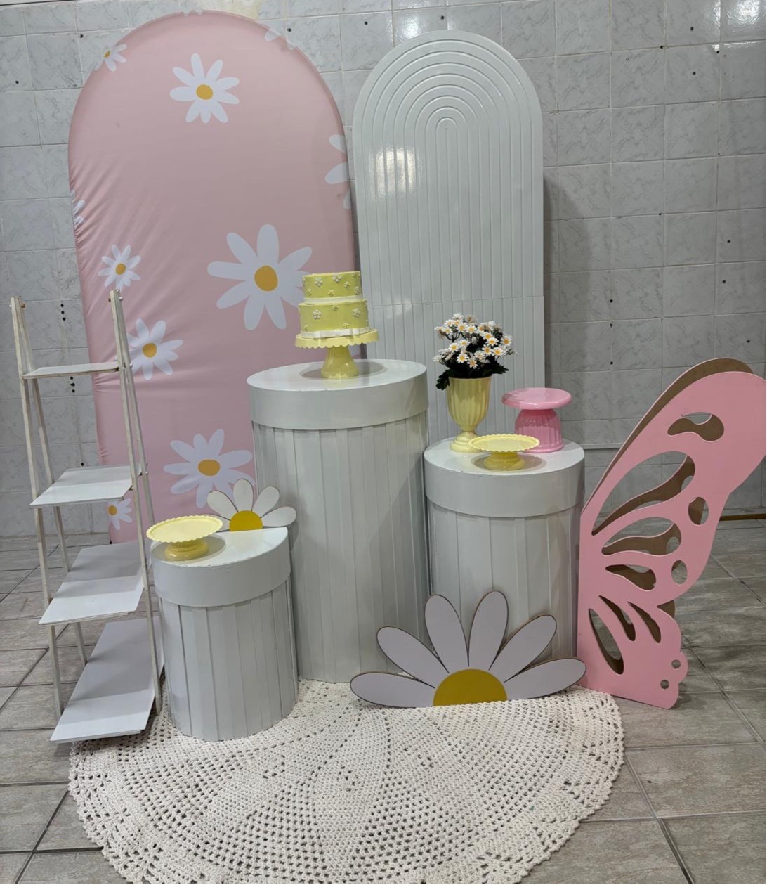 Margarida Rosa Kit Ouro - Antonella Decorações