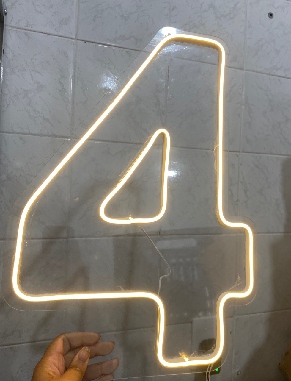 Número 4 Led - Antonella Decorações