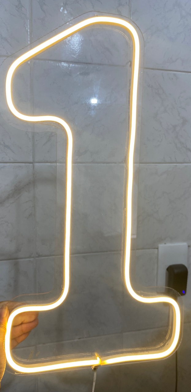 Número 1 de Led  - Antonella Decorações