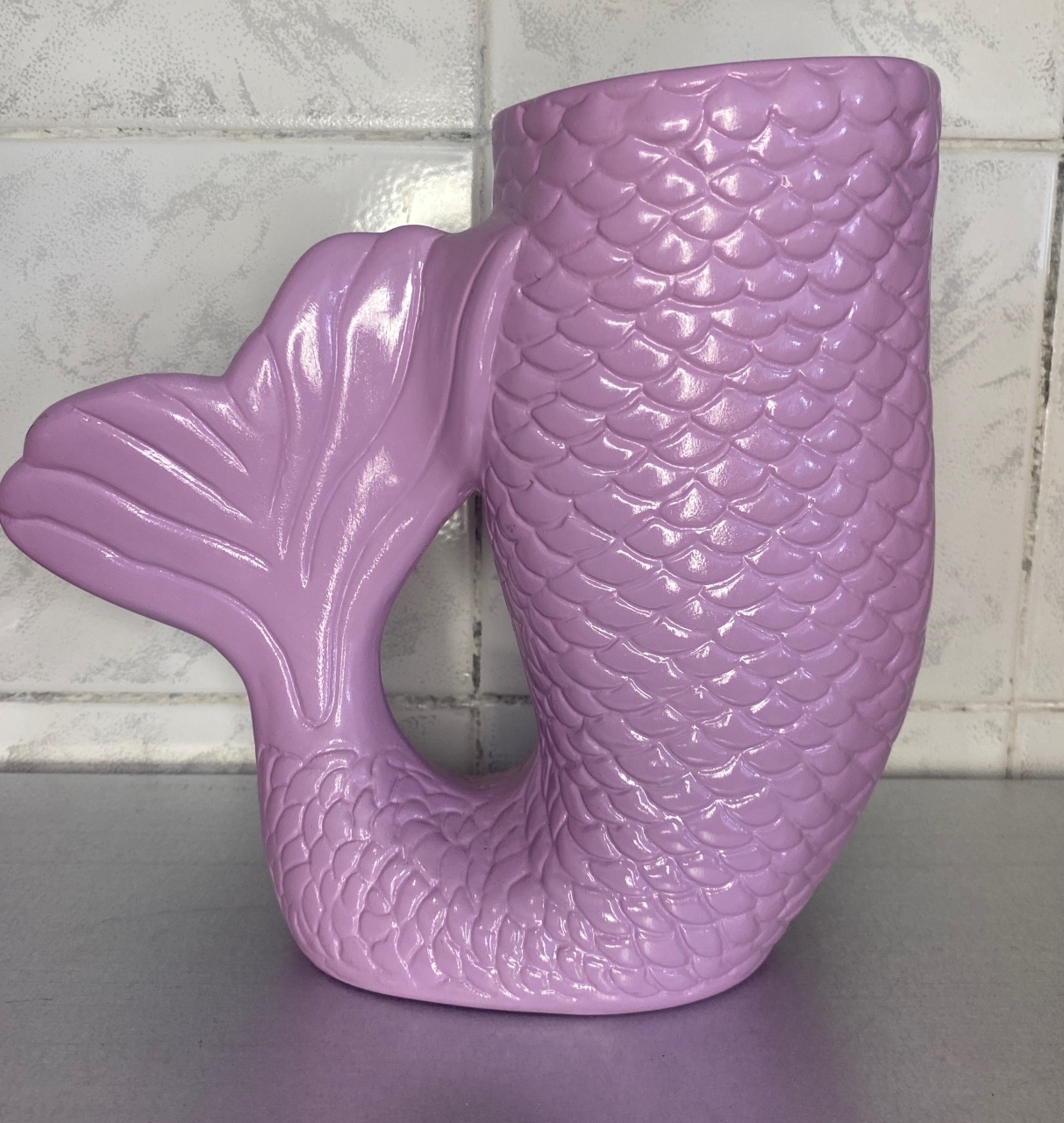 Vaso Rabo Sereia Lilás  - Antonella Decorações