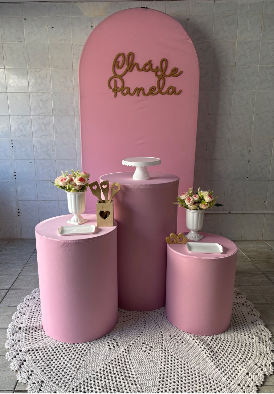 Chá de Panela Rosa - Antonella Decorações